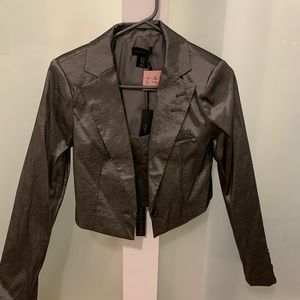 House of Harlow Cropped Blazer and Top